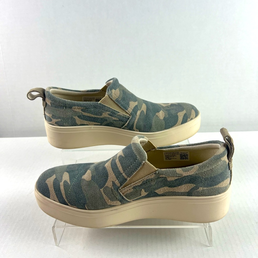 TOMS camo platforms slip on 7W
